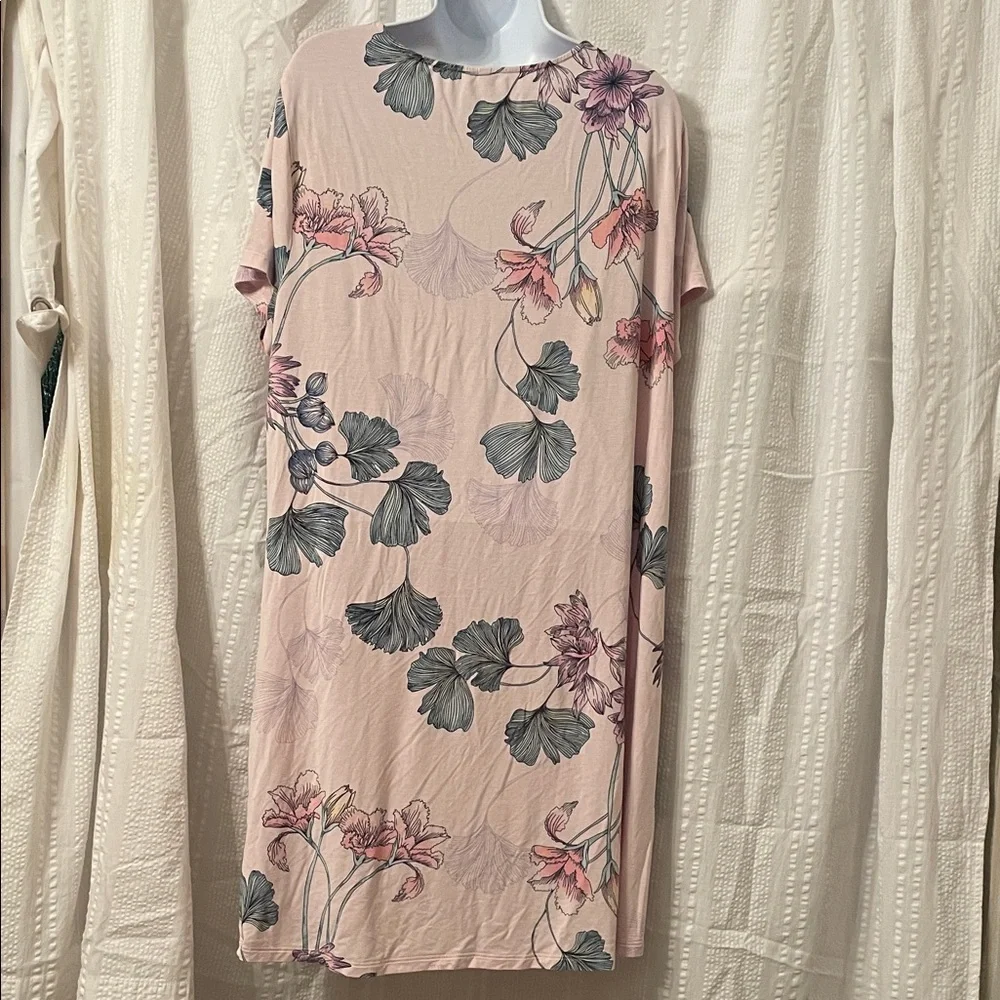 Soma Pink Floral cool nights night dress. Size xl - Picture 6 of 6